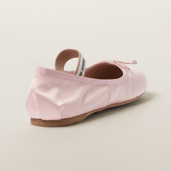 Miu Miu Satin Ballerinas Orchid Pink - Picture 3 of 3